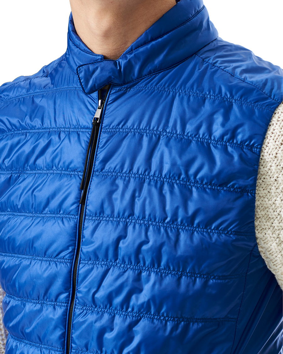 Heren | Jassen | Slowear | Nylon Padded Gilet Royal Blue
