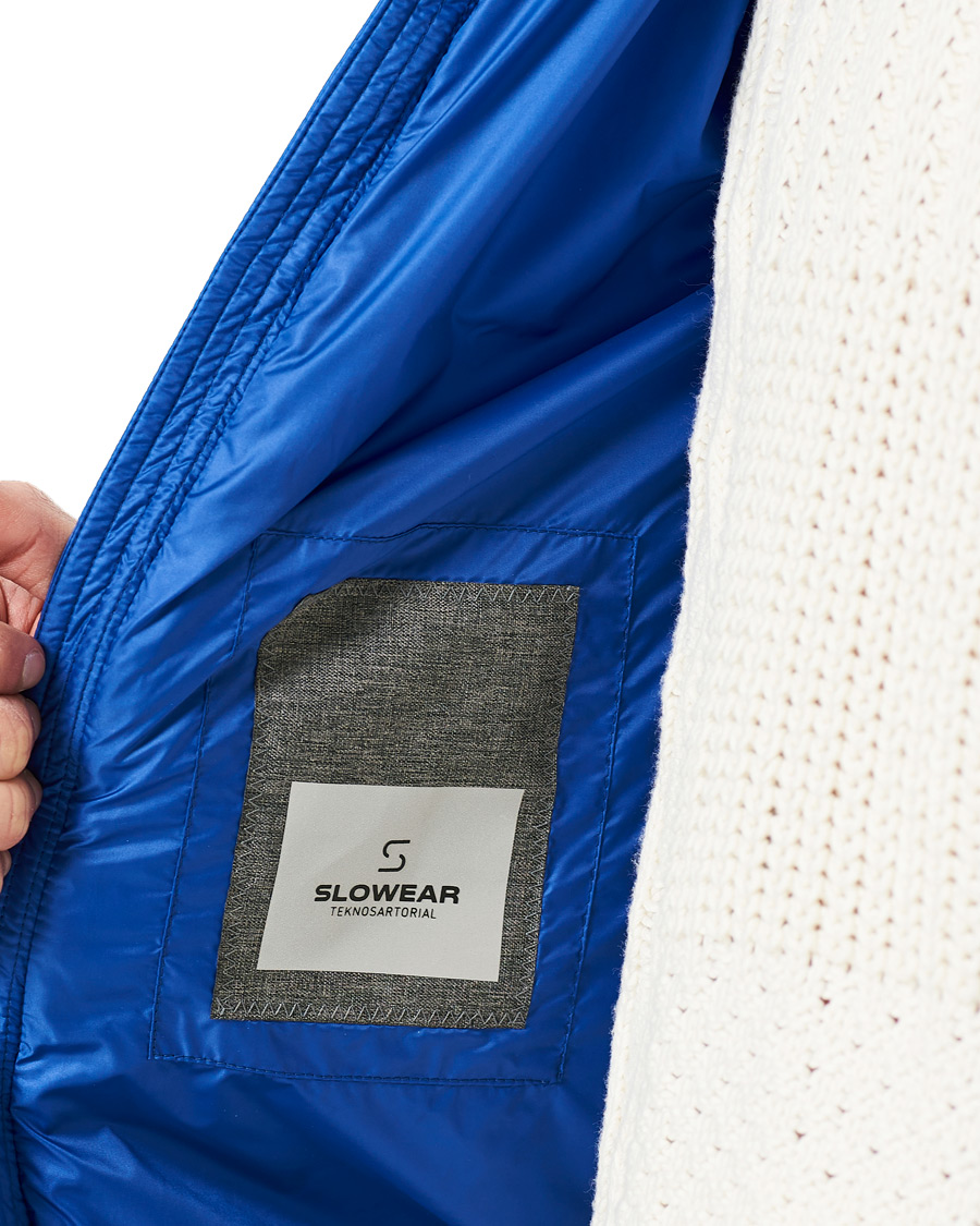 Heren | Jassen | Slowear | Nylon Padded Gilet Royal Blue