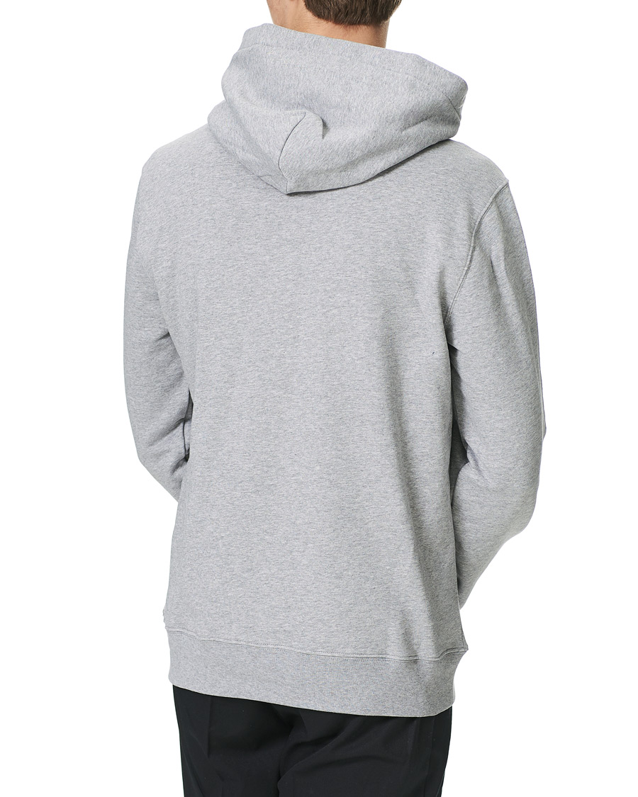 Heren | Truien | J.Lindeberg | Throw Button Sweat Hoodie Mid Grey Melange