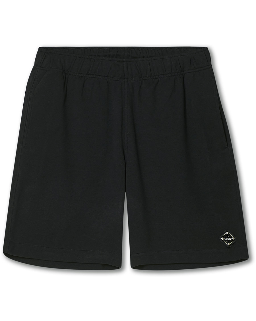 Heren | Korte broek | J.Lindeberg | Ivar Interlock Logo Sweat Shorts Black
