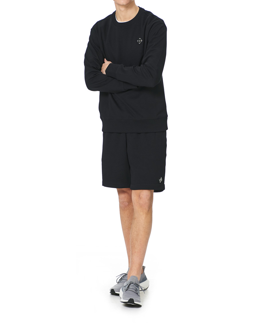Heren | Korte broek | J.Lindeberg | Ivar Interlock Logo Sweat Shorts Black