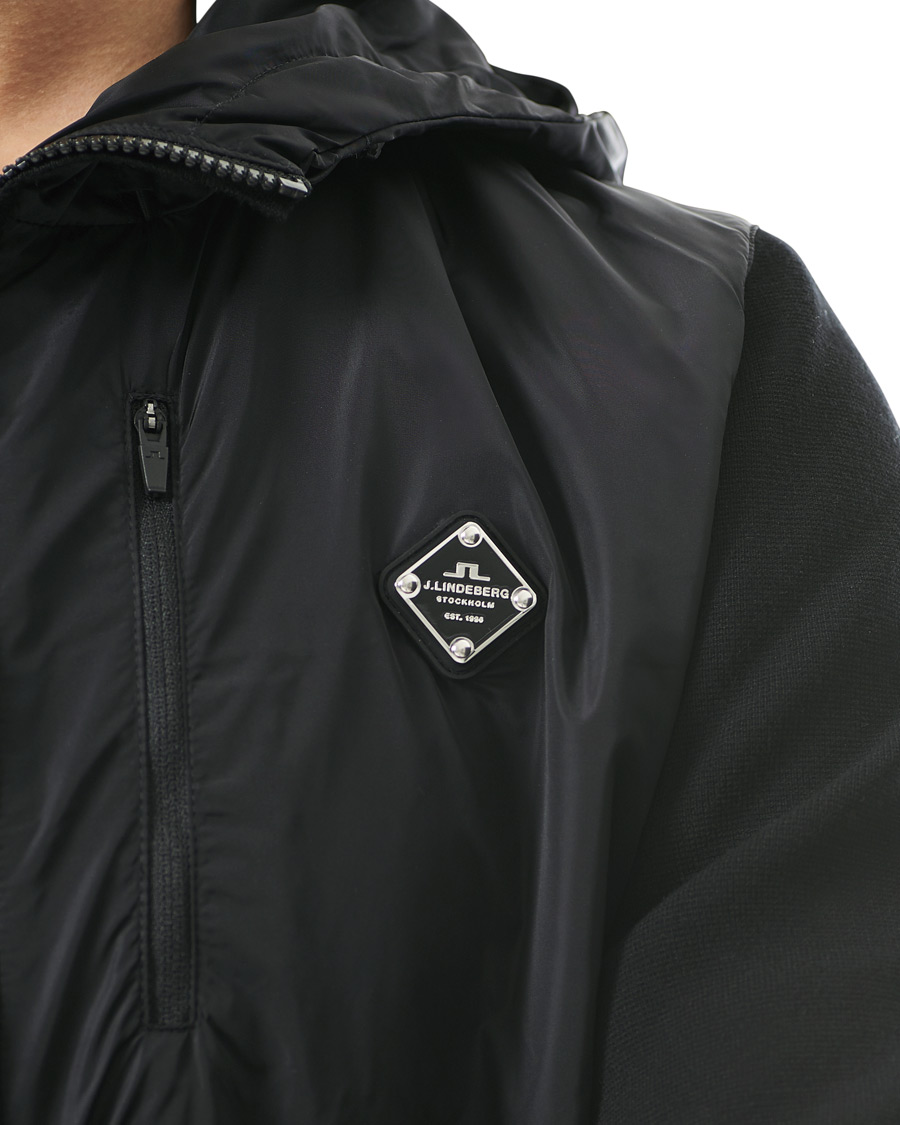 Heren | Truien | J.Lindeberg | Bode Hybrid Hood Jacket Black
