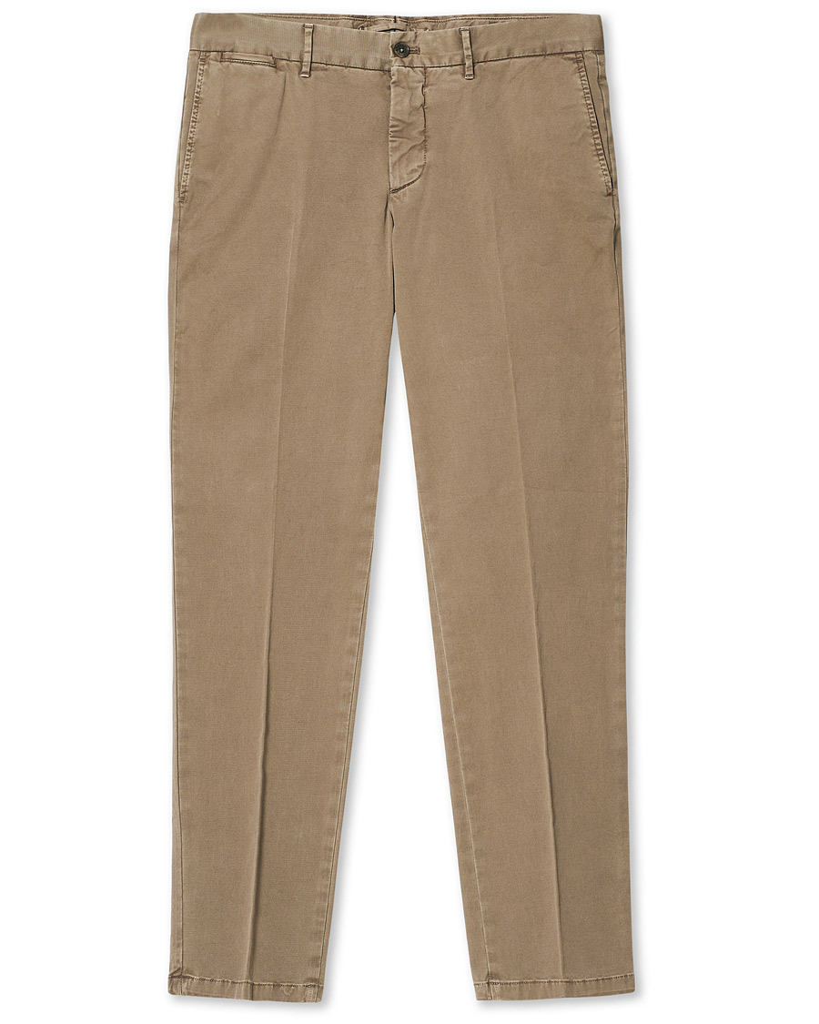 Heren | Broeken | J.Lindeberg | Chaze Garment Dye Stretch Pants Walnut