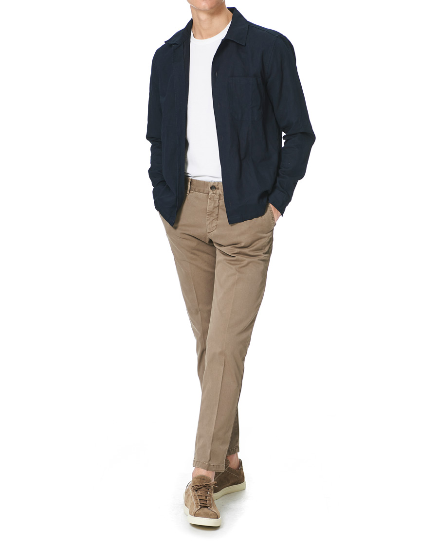 Heren | Broeken | J.Lindeberg | Chaze Garment Dye Stretch Pants Walnut