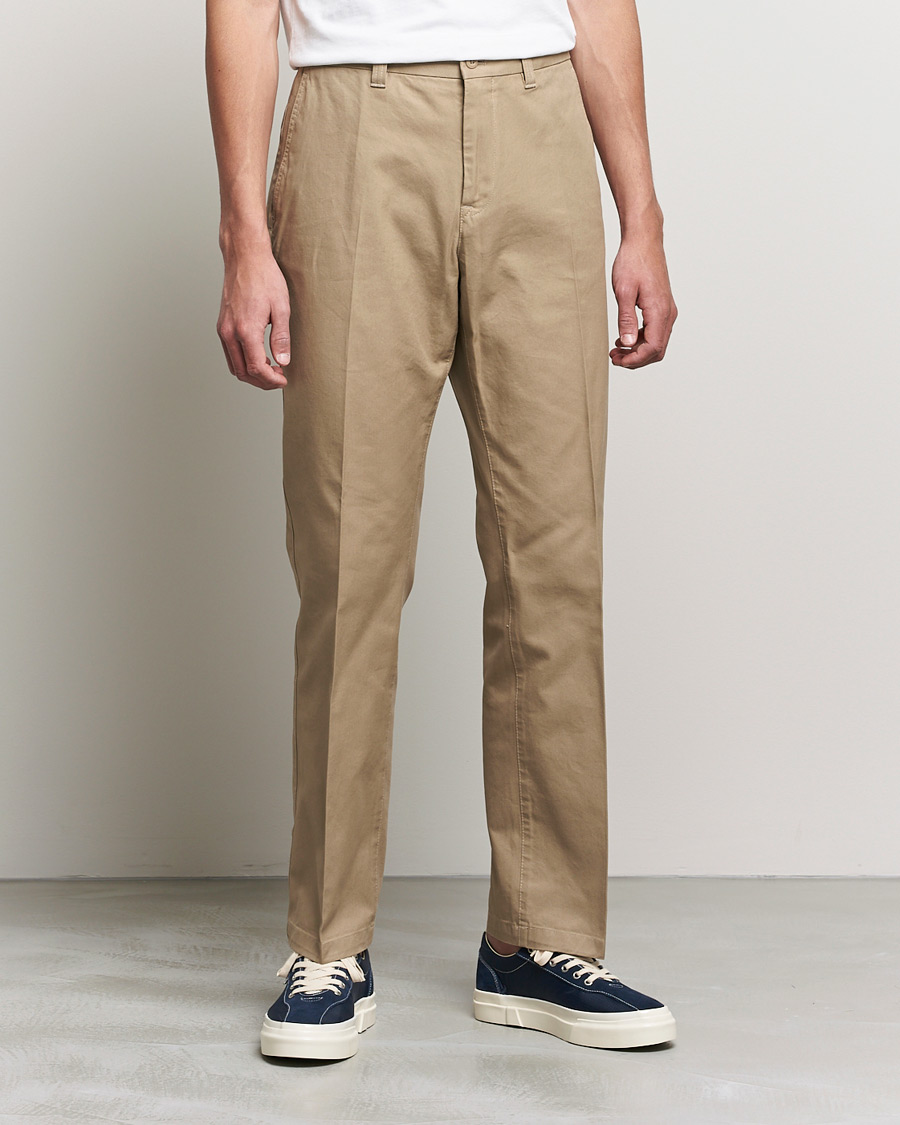 Heren | Broeken | J.Lindeberg | Dropper Twill Work Pants Batique Khaki