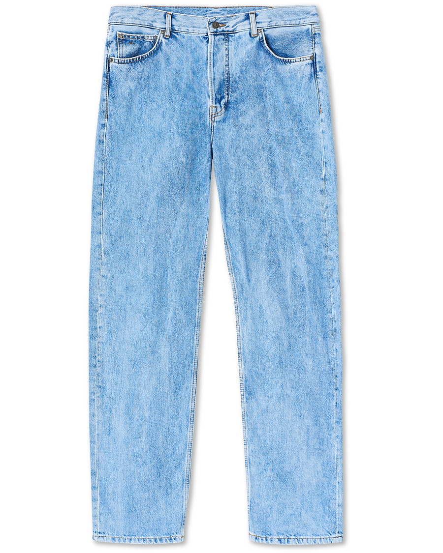 Heren | Jeans | J.Lindeberg | Johnny Light Washed Loose Jeans Light Blue