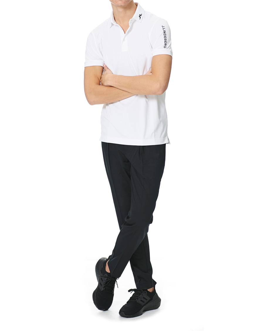 Heren | Polo's | J.Lindeberg | Tour Tech Slim Fit Golf Polo White