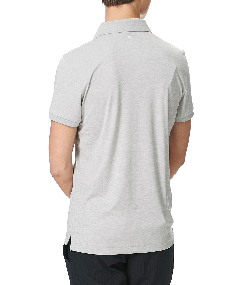 Heren | Polo's | J.Lindeberg | Tour Tech Slim Fit Golf Polo Micro Chip Melange