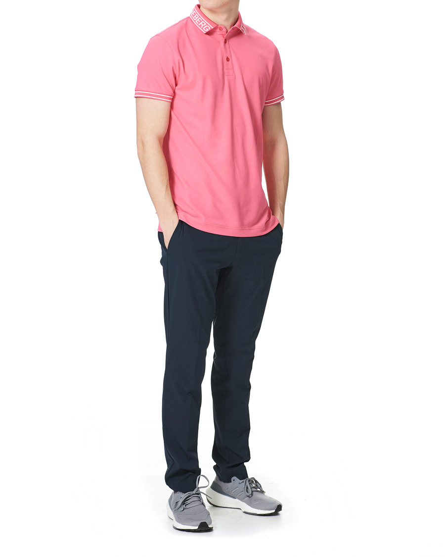 Heren | Polo's | J.Lindeberg | Austin Regular Golf Polo Hot Pink