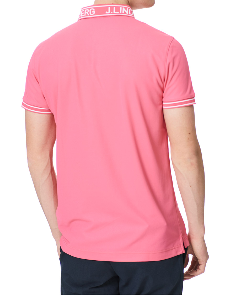 Heren | Polo's | J.Lindeberg | Austin Regular Golf Polo Hot Pink