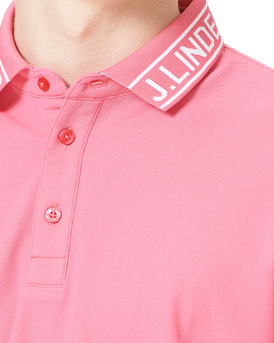Heren | Polo's | J.Lindeberg | Austin Regular Golf Polo Hot Pink