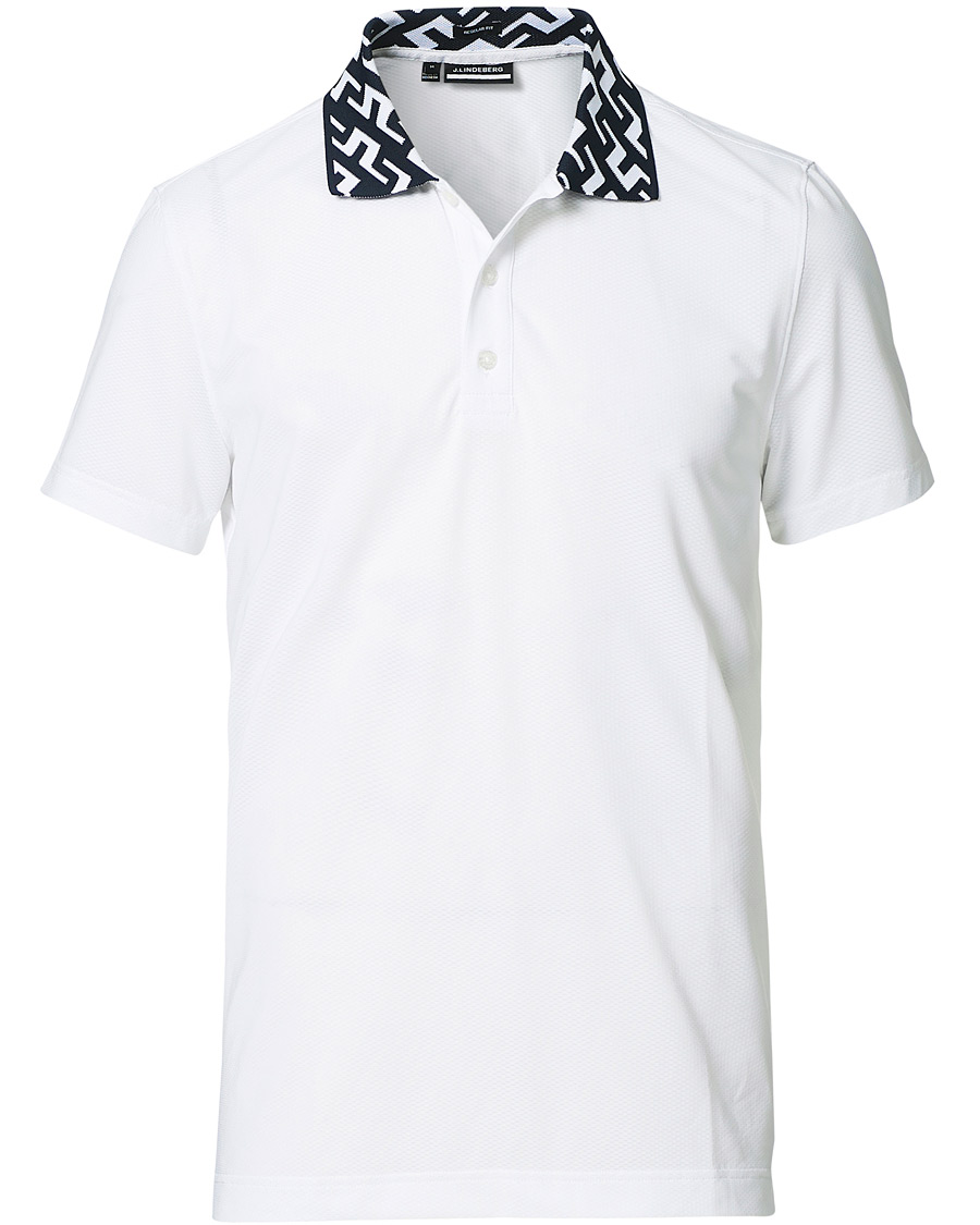 Heren | Polo's | J.Lindeberg | Karter Regular Fit Golf Polo White