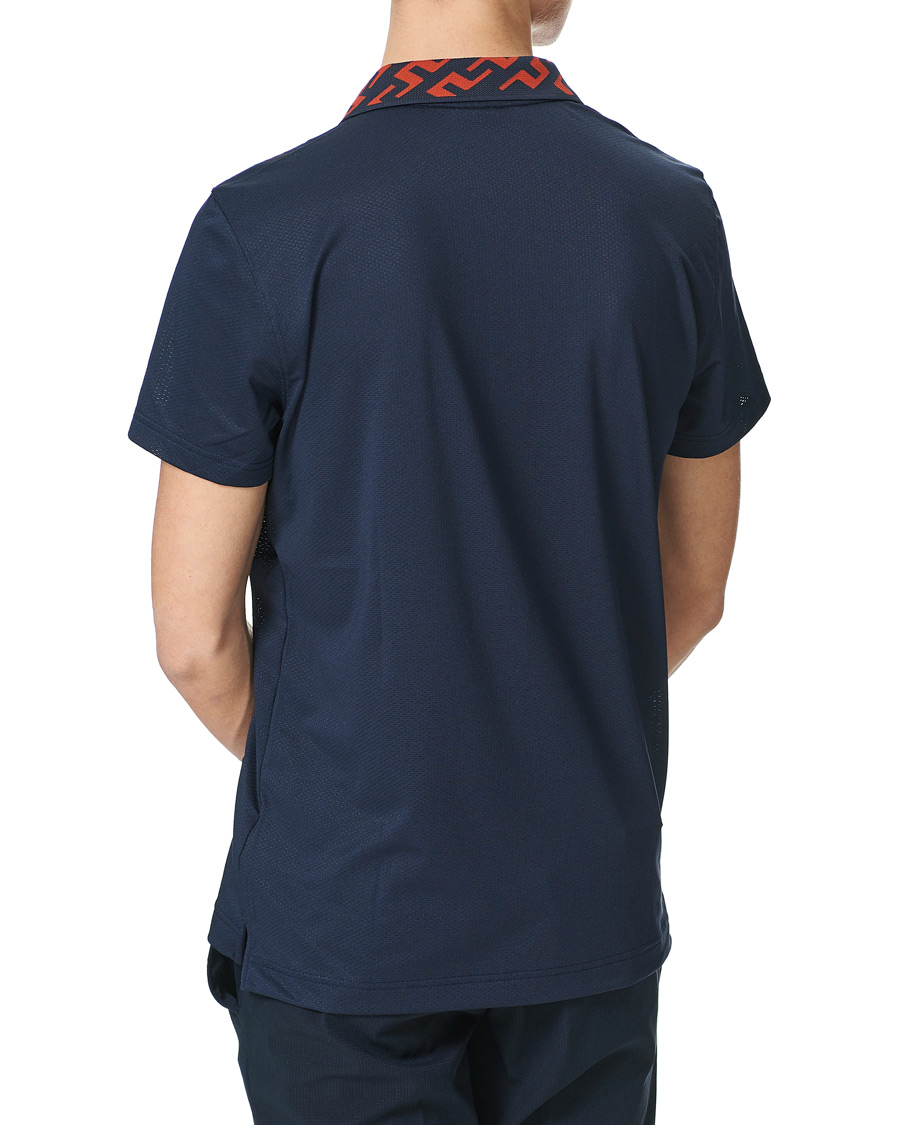 Heren | Polo's | J.Lindeberg | Karter Regular Fit Golf Polo Navy Melange