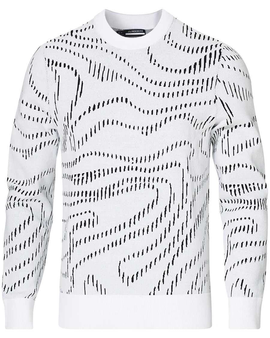 Heren | Truien | J.Lindeberg | Cyrus Golf Knit Sweater White Spiral Camo