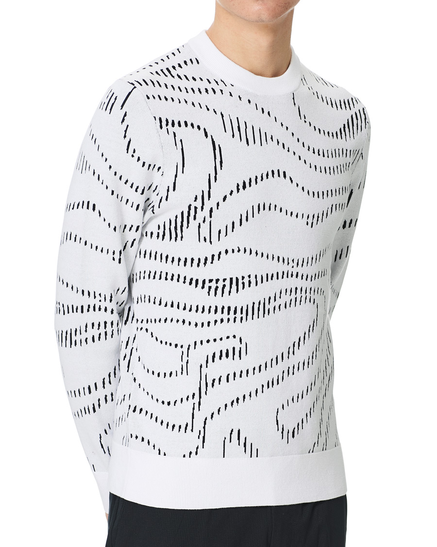 Heren | Truien | J.Lindeberg | Cyrus Golf Knit Sweater White Spiral Camo