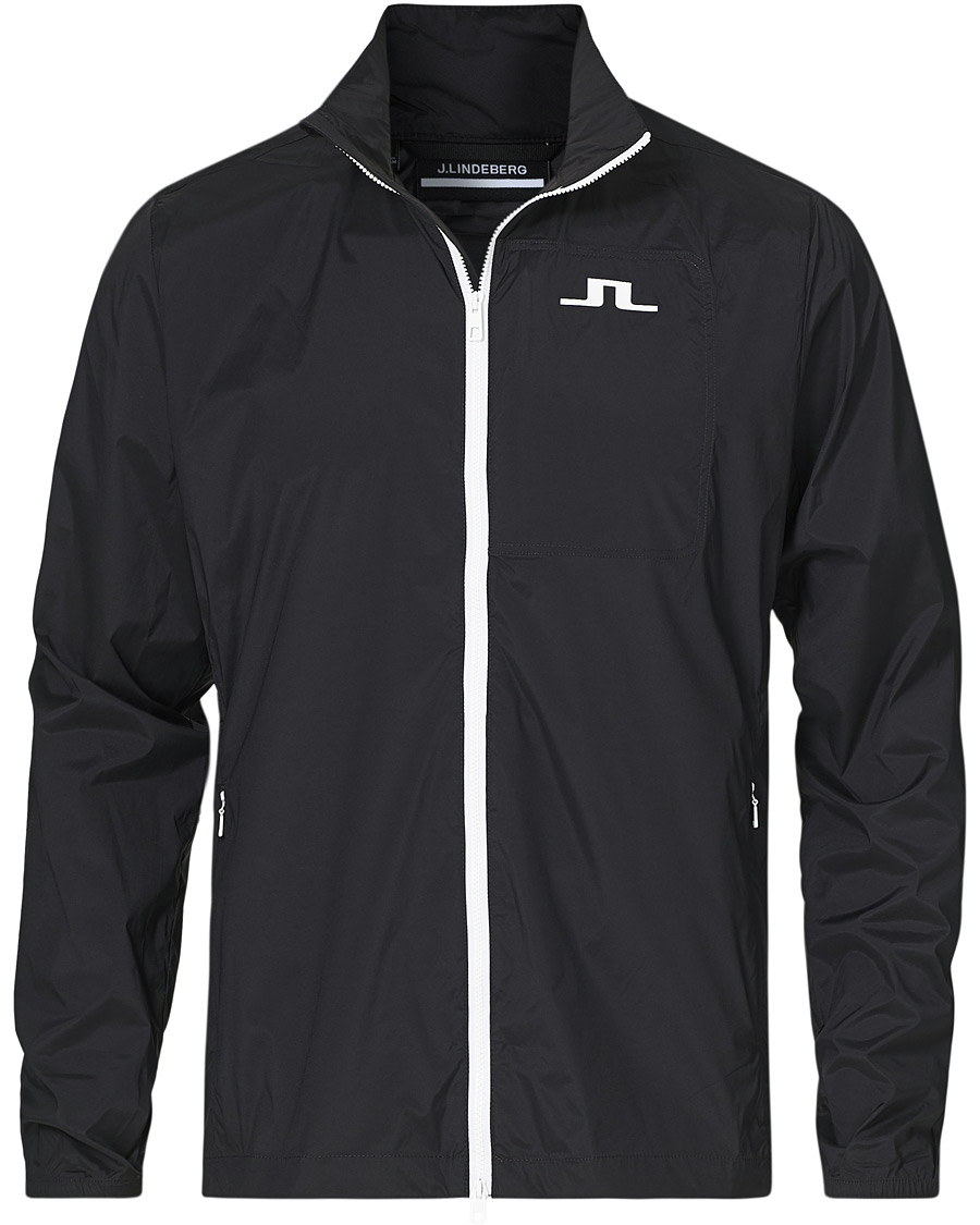 Heren | Jassen | J.Lindeberg | Ash Light Packable Golf Jacket Black