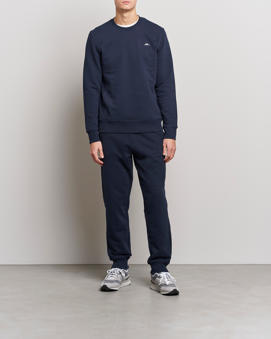 Heren | Truien | J.Lindeberg | Cal Crew Neck Sweat Navy