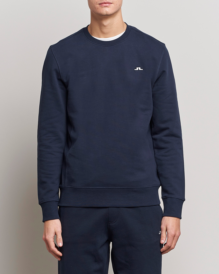 Heren | Truien | J.Lindeberg | Cal Crew Neck Sweat Navy