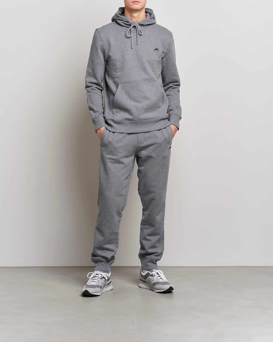 Heren | Broeken | J.Lindeberg | Cal Sweat Pant Grey Melange