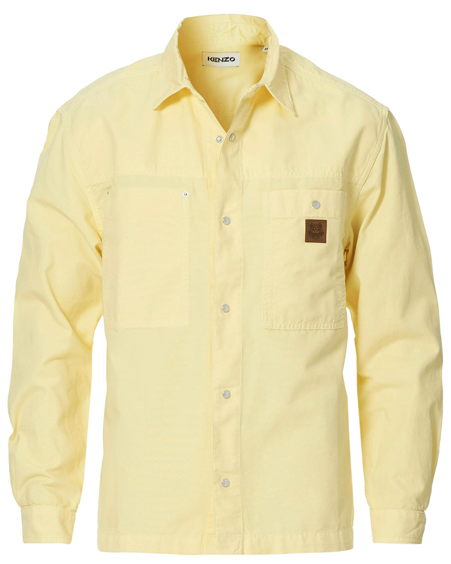 Heren | Overhemden | KENZO | Snap Overshirt Bright Yellow