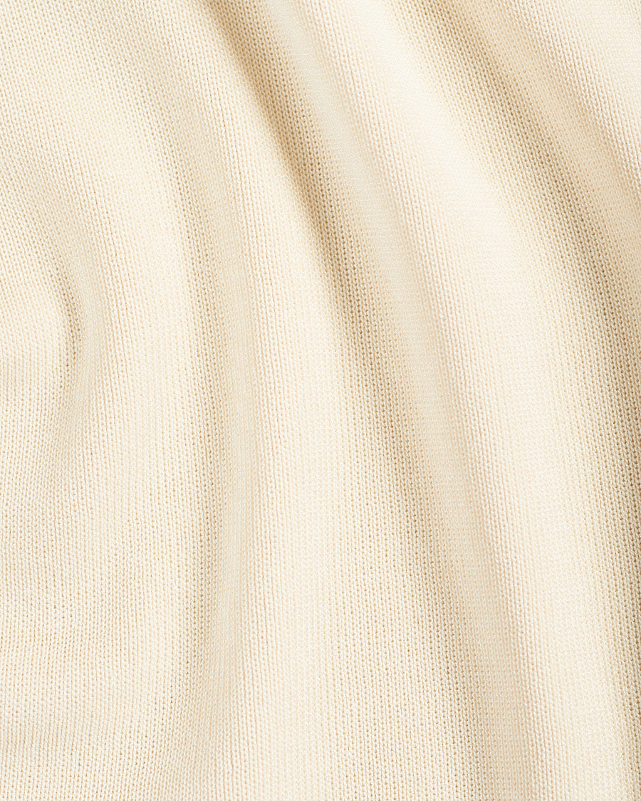 Heren | Polo's | Lanvin | Knitted Short Sleeve Polo Ecru