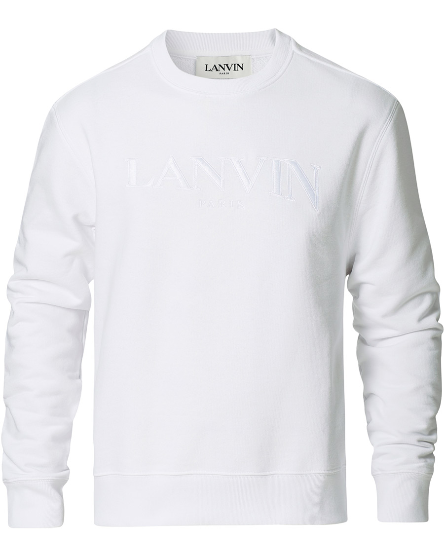 Heren | Truien | Lanvin | Embroidered Logo Sweatshirt White