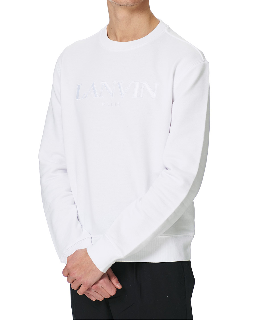 Heren | Truien | Lanvin | Embroidered Logo Sweatshirt White