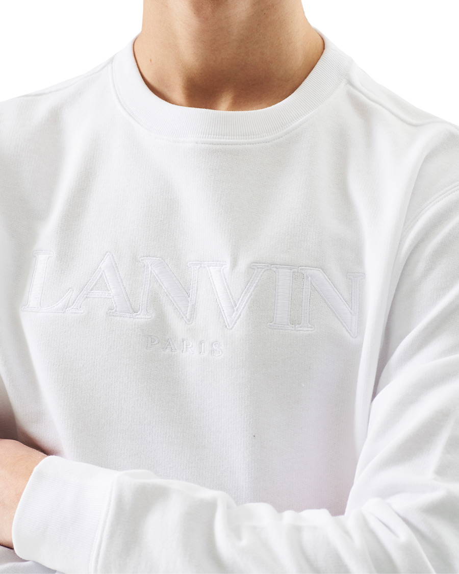 Heren | Truien | Lanvin | Embroidered Logo Sweatshirt White