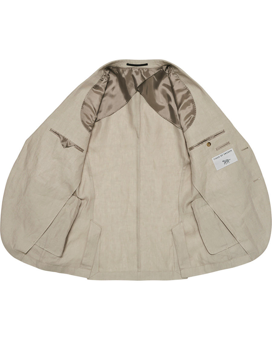 Heren | Blazers | Tiger of Sweden | Jamonte Linen Blazer Dove Grey