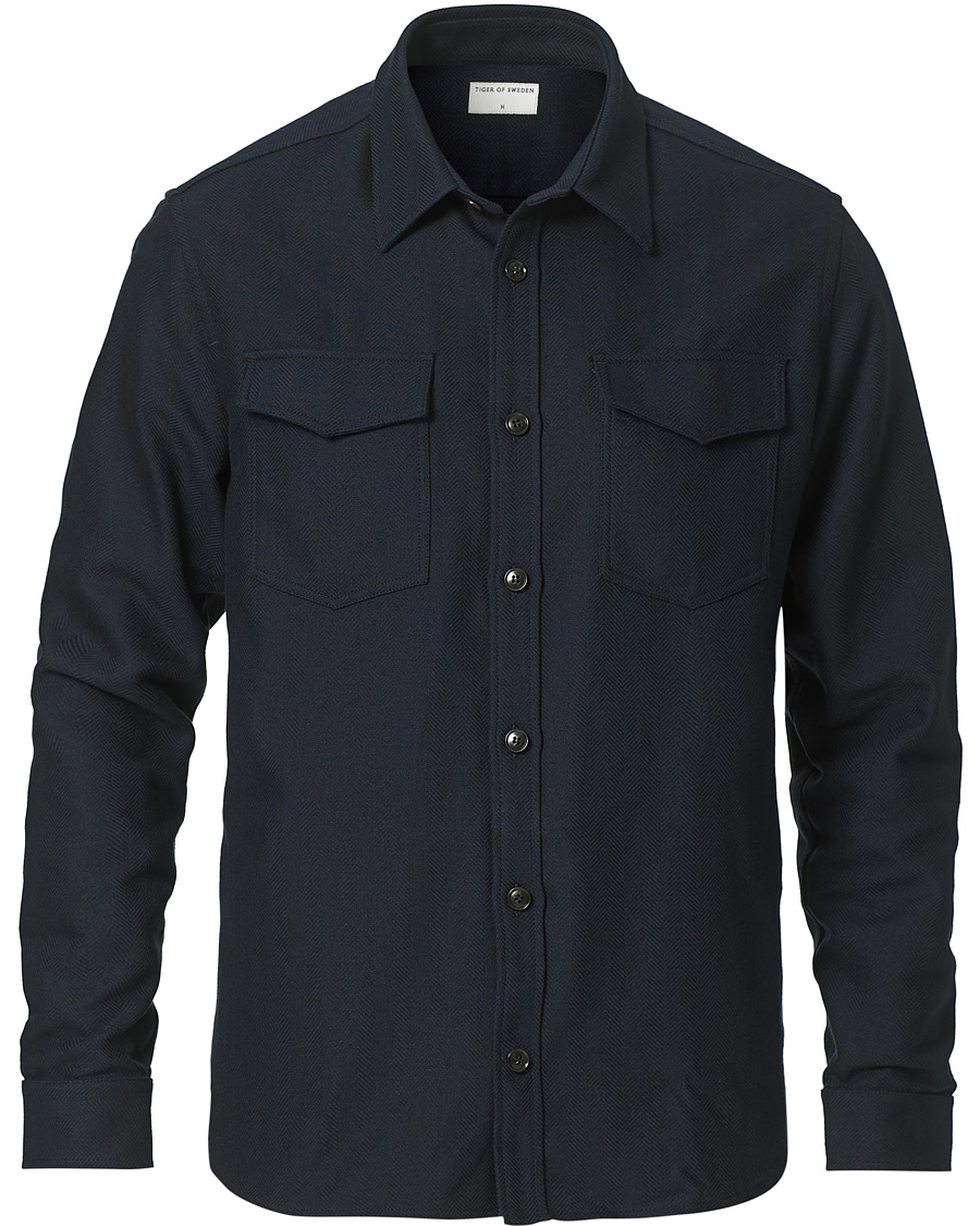 Heren | Overhemden | Tiger of Sweden | Arnou Overshirt Light Ink