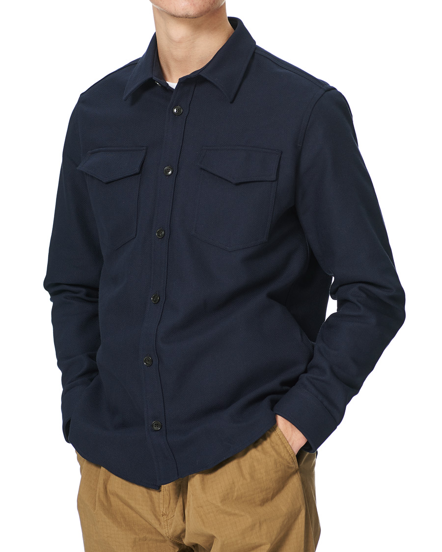 Heren | Overhemden | Tiger of Sweden | Arnou Overshirt Light Ink