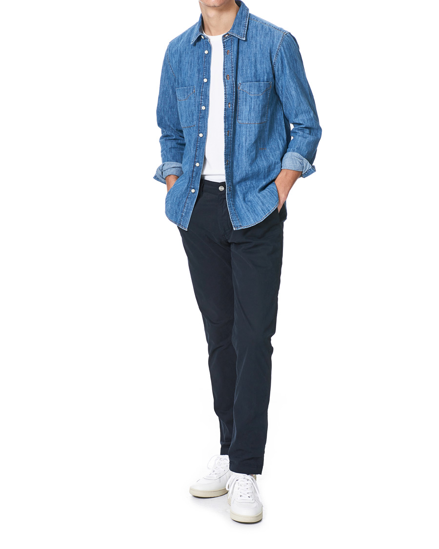 Heren | Overhemden | Tiger of Sweden | Benjad Denim Shirt Light Blue