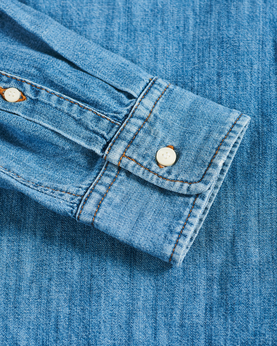 Heren | Overhemden | Tiger of Sweden | Benjad Denim Shirt Light Blue