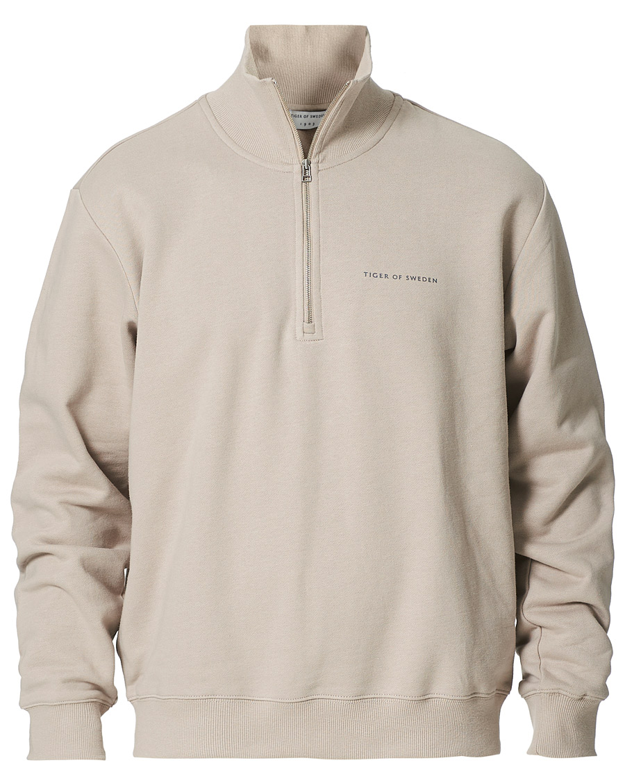 Heren | Truien | Tiger of Sweden | Marlon Half Zip Sweater Dove Grey