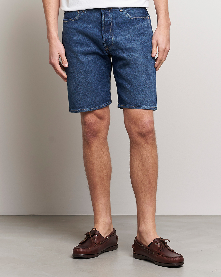 Heren | Korte broek | Levi's | 501 Original Denim Shorts Blue Eyes Break