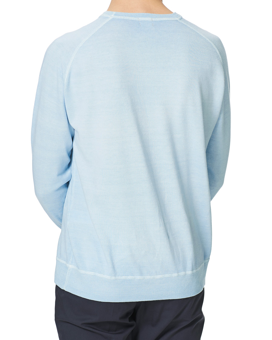 Heren | Truien | Massimo Alba | Sport Cashmere/Cotton Crew Neck Ice Blue