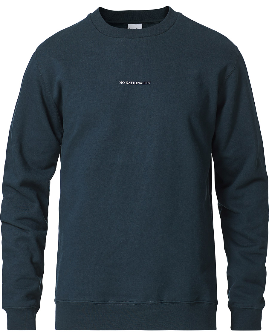 Heren | Truien | NN07 | Barrow Crew Neck Sweatshirt Navy