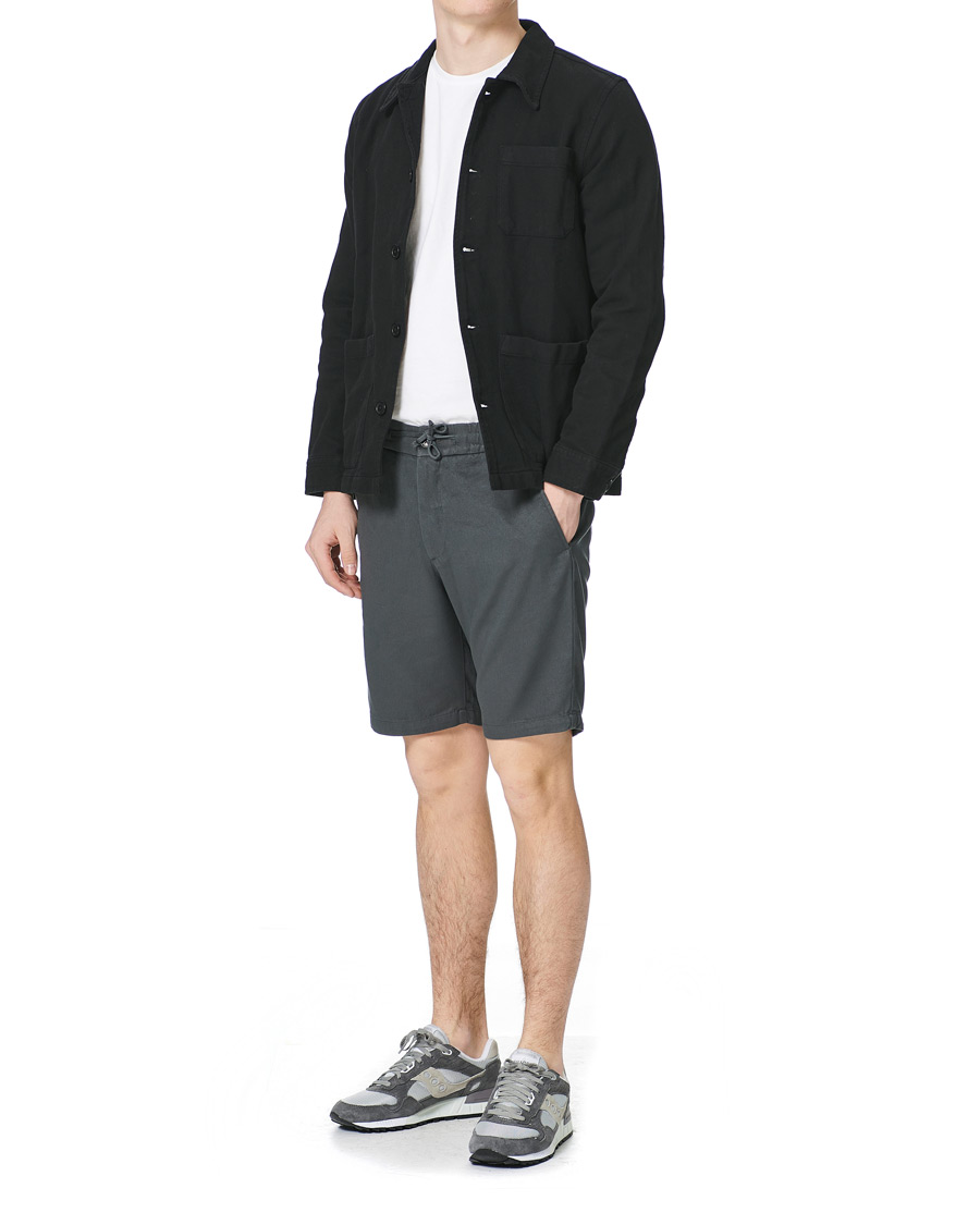 Heren | Korte broek | NN07 | Seb Tencel Drawstring Shorts Concrete