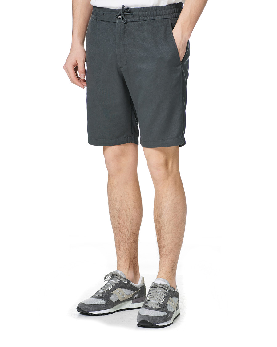 Heren | Korte broek | NN07 | Seb Tencel Drawstring Shorts Concrete