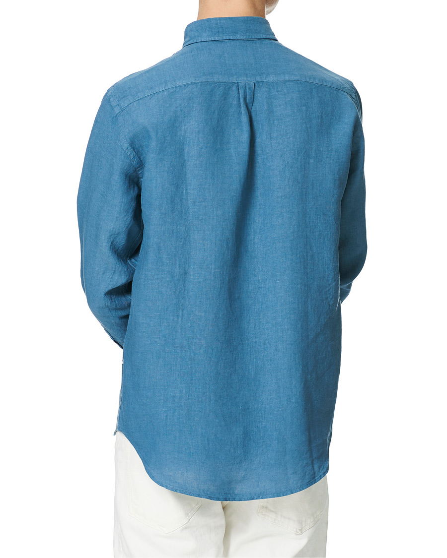 Heren | Overhemden | NN07 | Levon Linen Shirt Blue