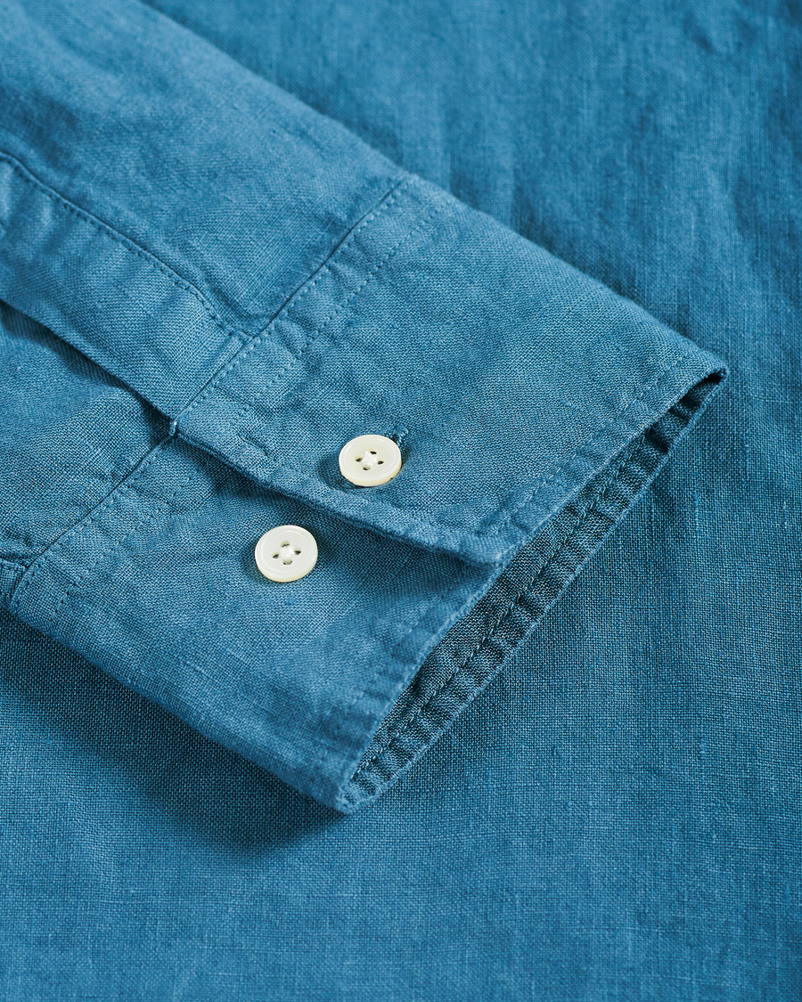 Heren | Overhemden | NN07 | Levon Linen Shirt Blue