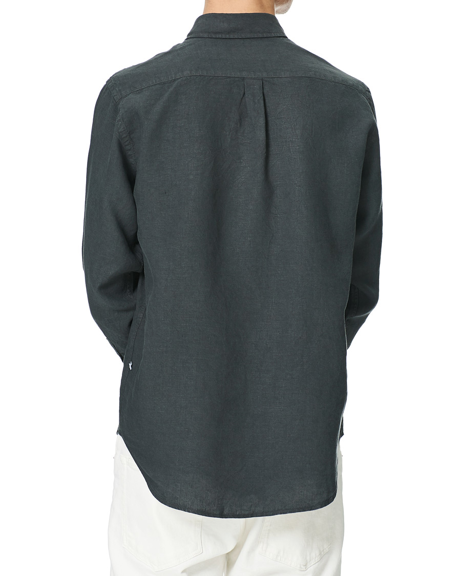 Heren | Overhemden | NN07 | Levon Linen Shirt Concrete