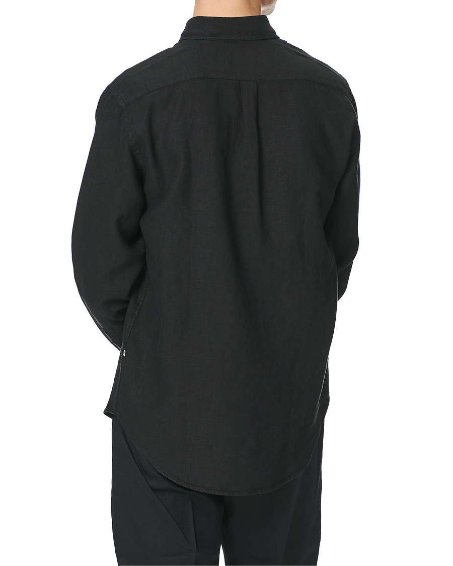 Heren | Overhemden | NN07 | Levon Linen Shirt Black