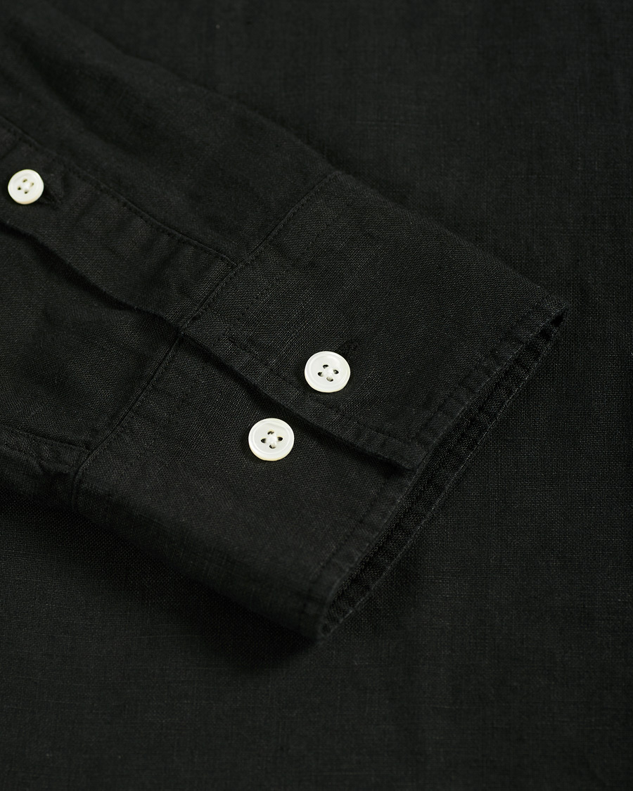 Heren | Overhemden | NN07 | Levon Linen Shirt Black