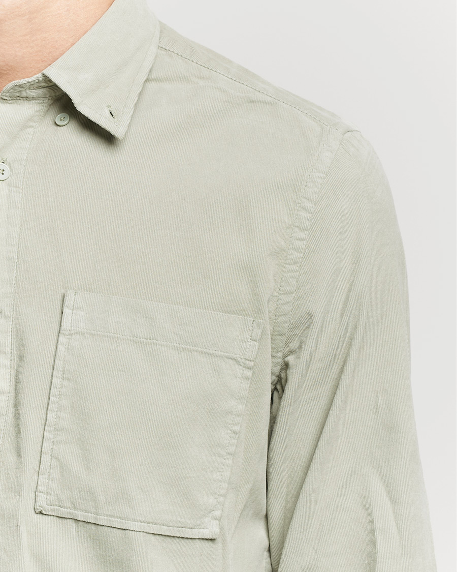 Heren | Overhemden | NN07 | Arne Button Down Baby Cord Shirt Oil Green