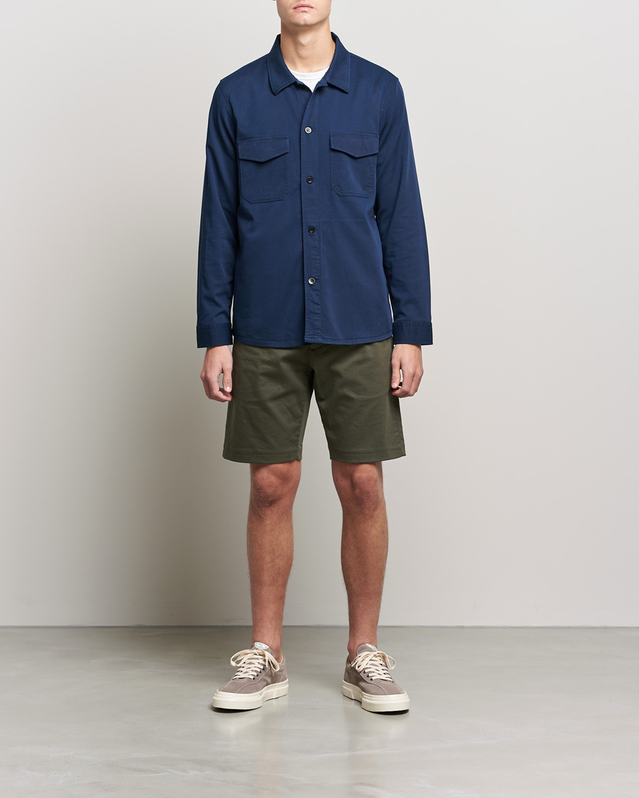 Heren | Overhemden | NN07 | Bernard Tencel Overshirt Navy