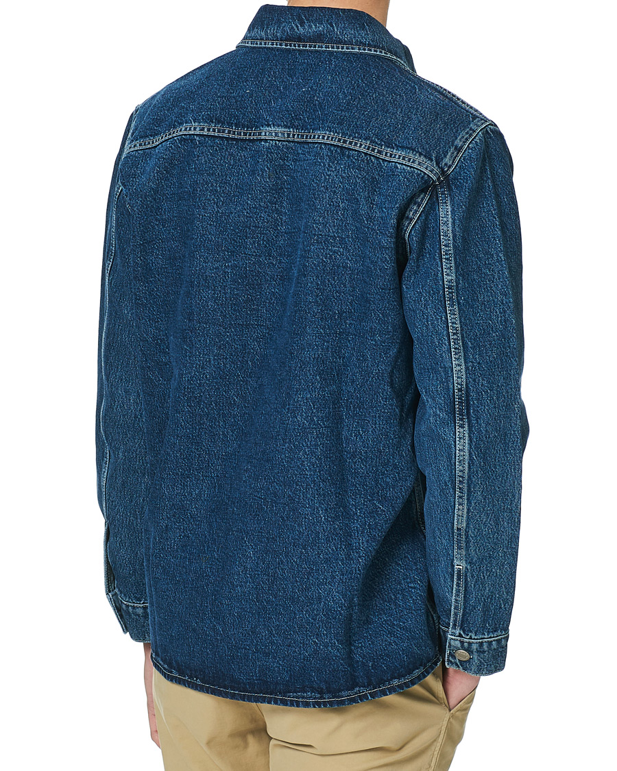 Heren | Overhemden | NN07 | Peter Denim Overshirt Dark Blue