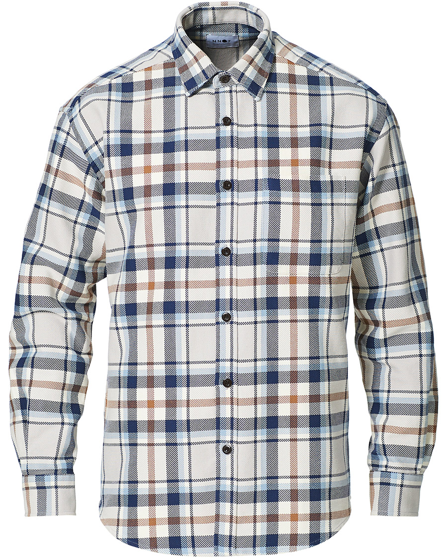 Heren | Overhemden | NN07 | Deon Overshirt Blue Check