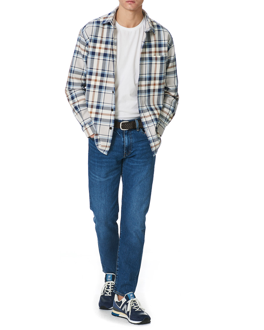 Heren | Overhemden | NN07 | Deon Overshirt Blue Check