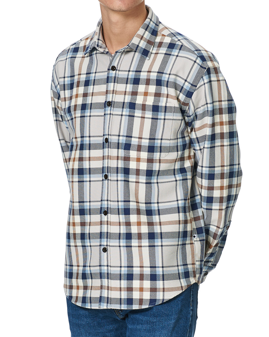 Heren | Overhemden | NN07 | Deon Overshirt Blue Check